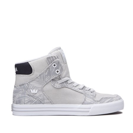 Supra Vaider Mens High Tops Shoes Grey UK 95JFS